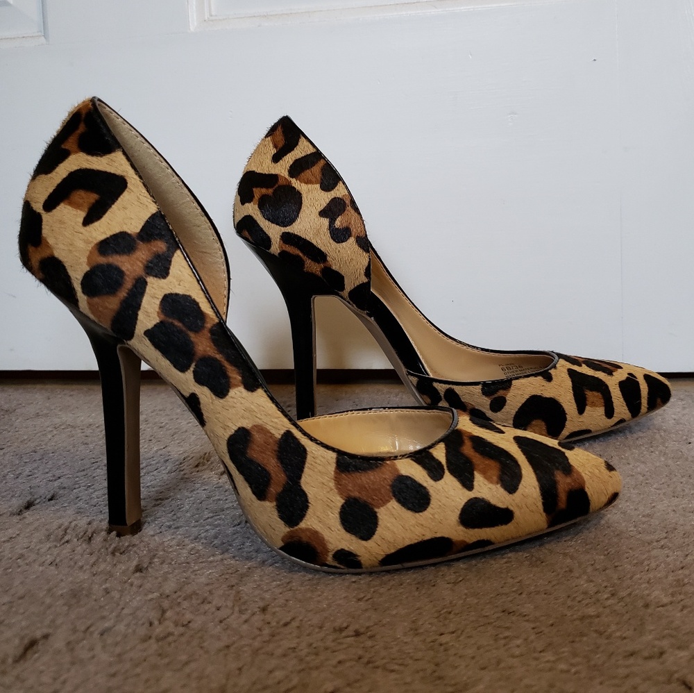 BCBG leopard heels